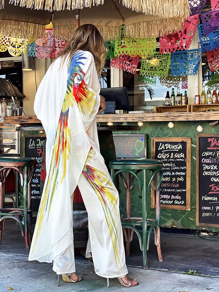 Robe Blanche Motif Ara