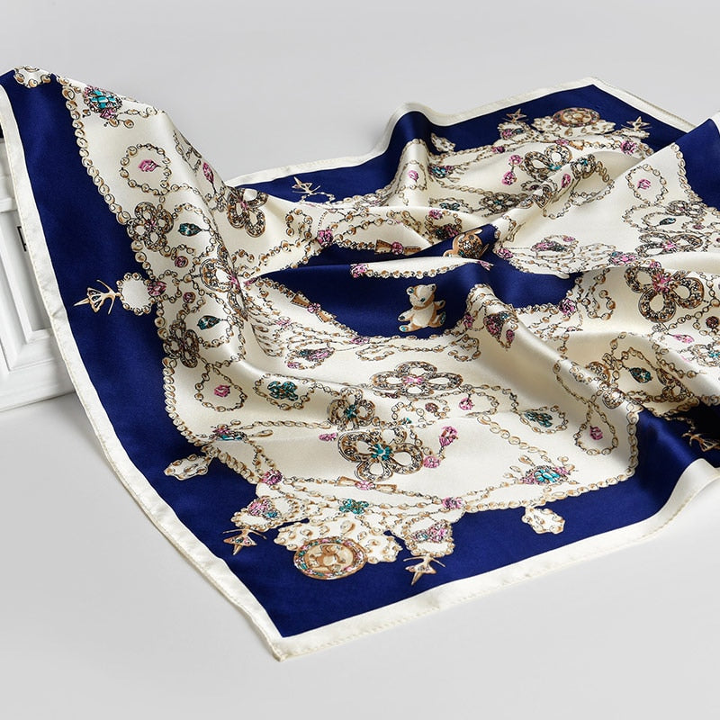 Foulard Chic Carré 100% Soie
