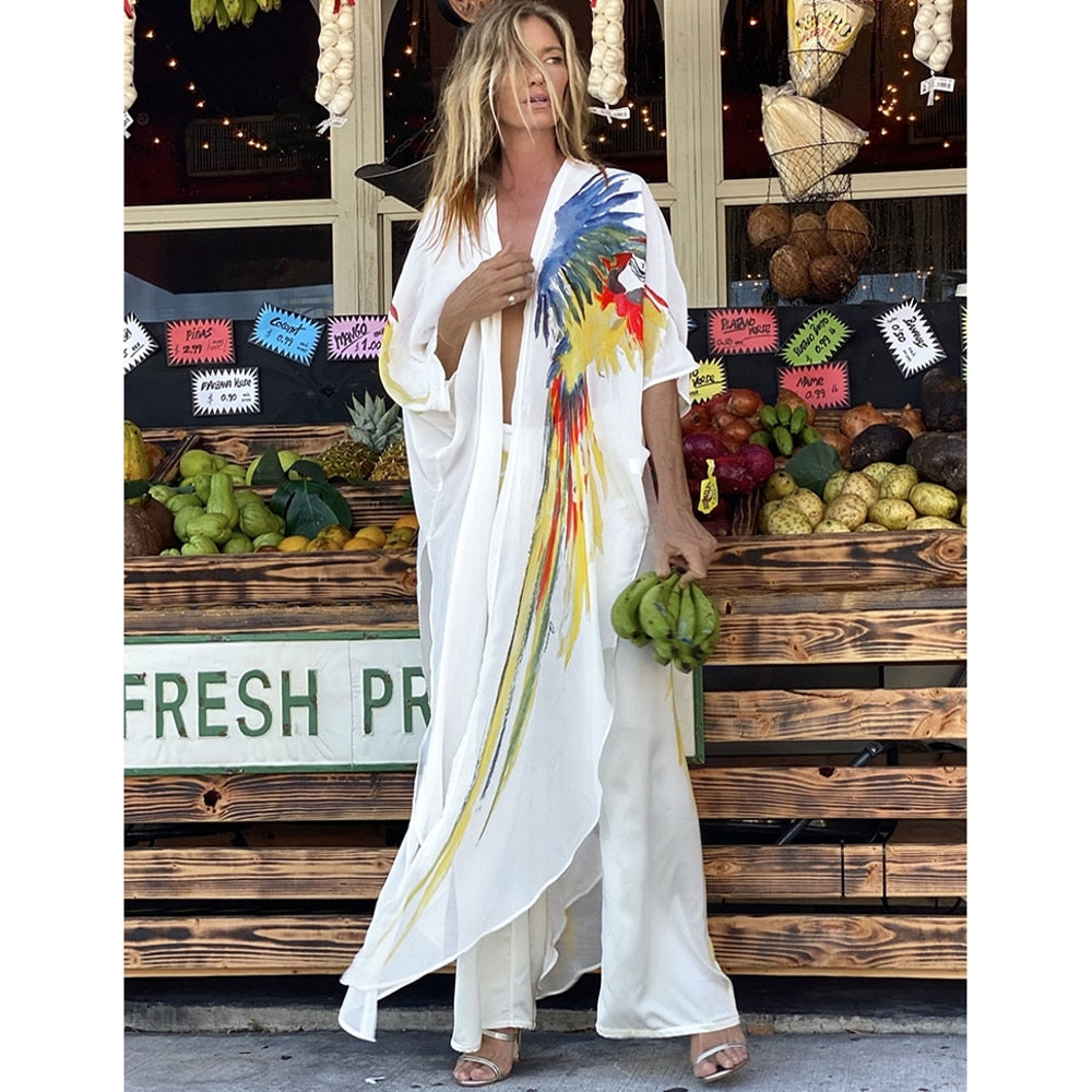 Robe Blanche Motif Ara