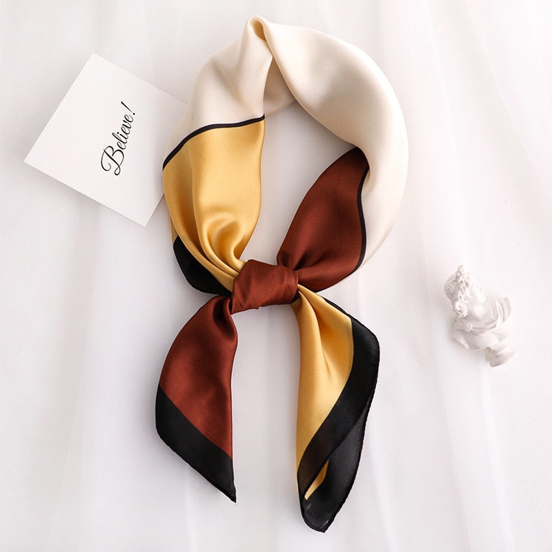 Foulard Décontracté Décoration Tricolore Femme