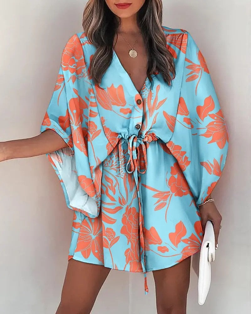 Robe Décoration Fleur Femme