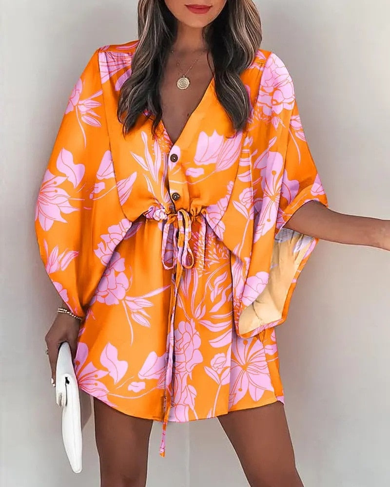 Robe Décoration Fleur Femme