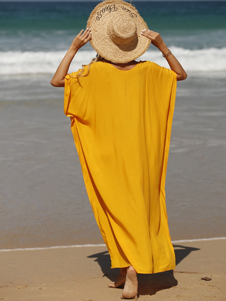 Robe de Plage Chic Noire Femme