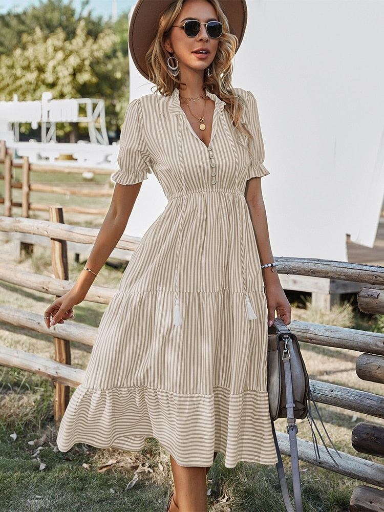 Robe Classique Été Femme