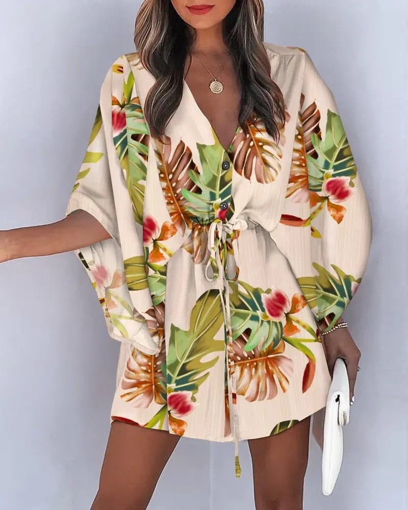 Robe Femme Décoration Fleur Classique