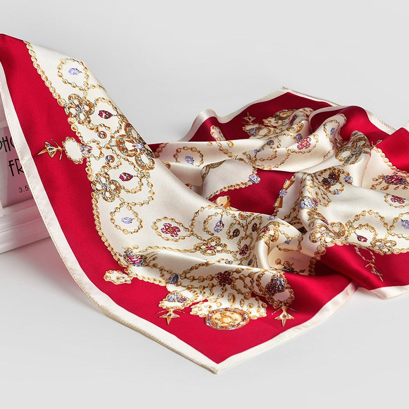 Foulard Chic Carré 100% Soie
