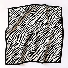 Carré 100% Soie Décoration Zèbre Femme