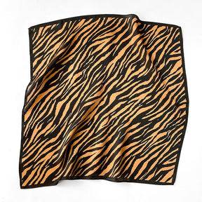 Carré 100% Soie Décoration Zèbre Femme