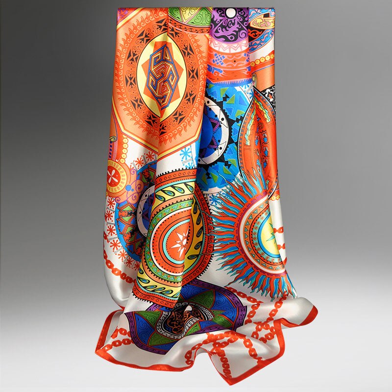 Foulard Bandana 100% Soie Femme