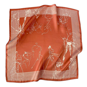 Carré 100% Soie Classique Femme