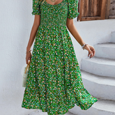 Robe Motif Fleur Femme