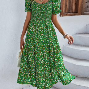 Robe Motif Fleur Femme