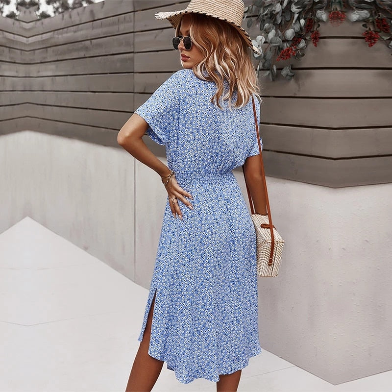 Robe Légère à Fleur Femme