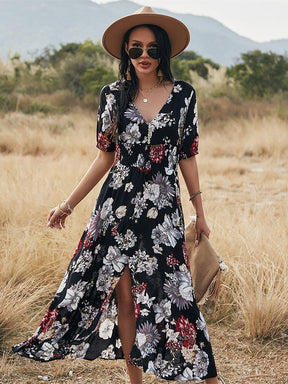 Robe Longue à Fleur