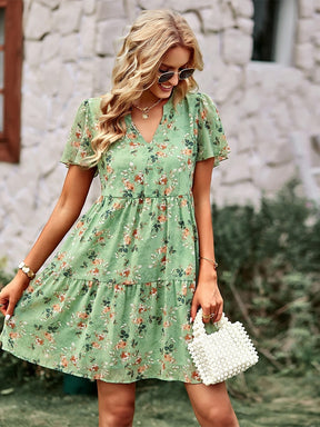 Robe Légère à Fleur Femme