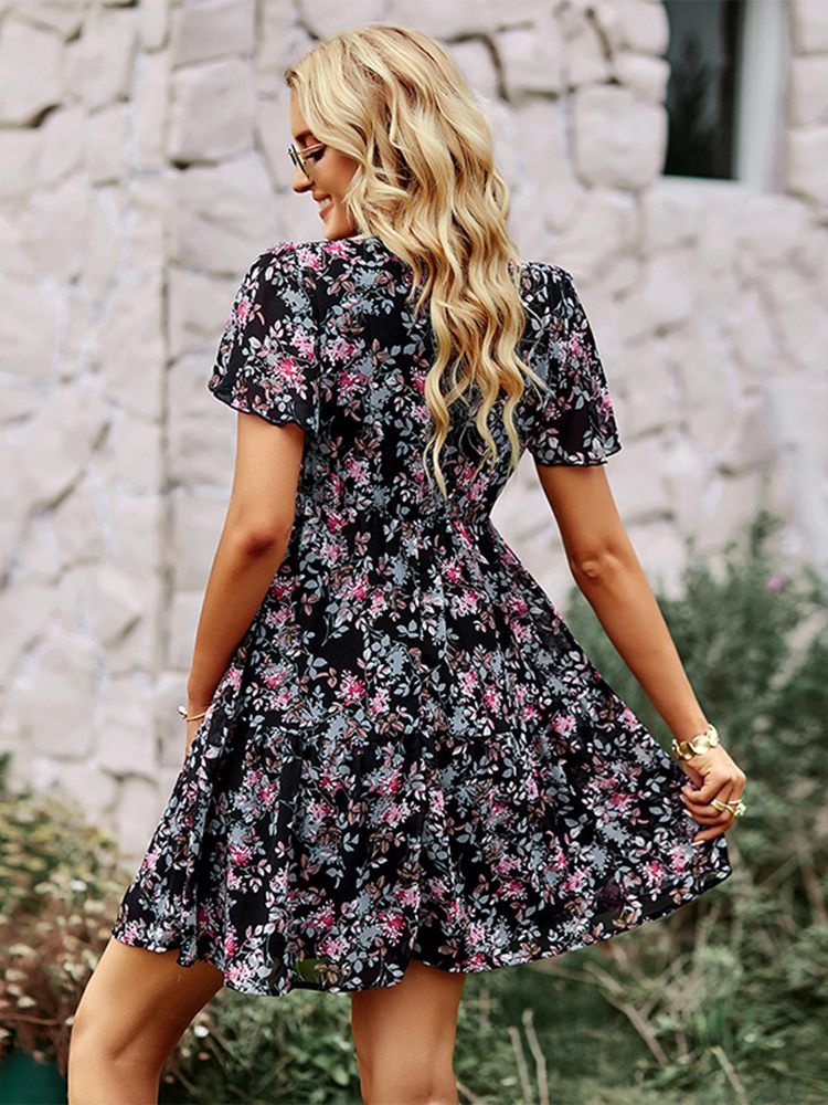 Robe Légère à Fleur Femme
