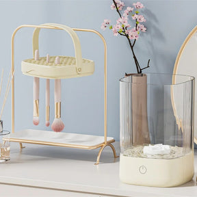Nettoyeur de Pinceaux et d'Éponges de Maquillage Élégance